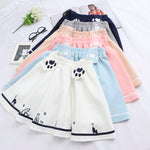 Embroidered cat strap skirt PL50411