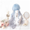 Lolita blue-gray gradient wig PL20265