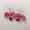 Cute strawberry earrings ear clips PL50823