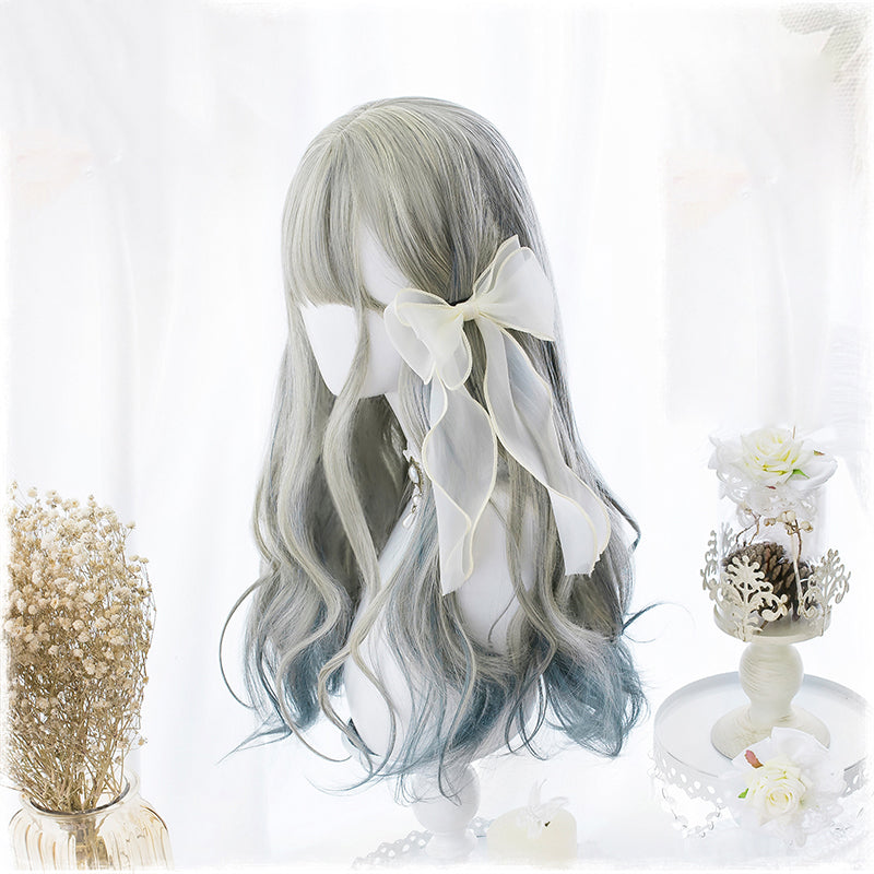 Summer night starry sky wave long hair PL10245