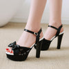 Sweet bow high heels PL50164