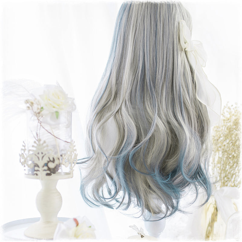 Summer night starry sky wave long hair PL10245