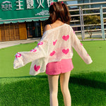 love cutout sweater  PL52787