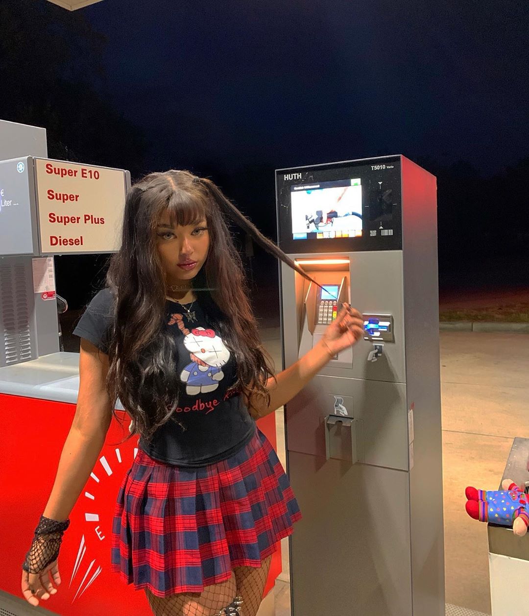Red Plaid Pleated Skirt PL50147