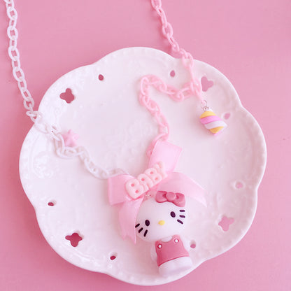 Cute Cartoon Long Necklace PL52564