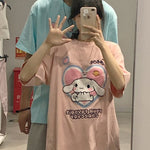 Cartoon Couple T-shirts PL52475 （Buy one get one free）